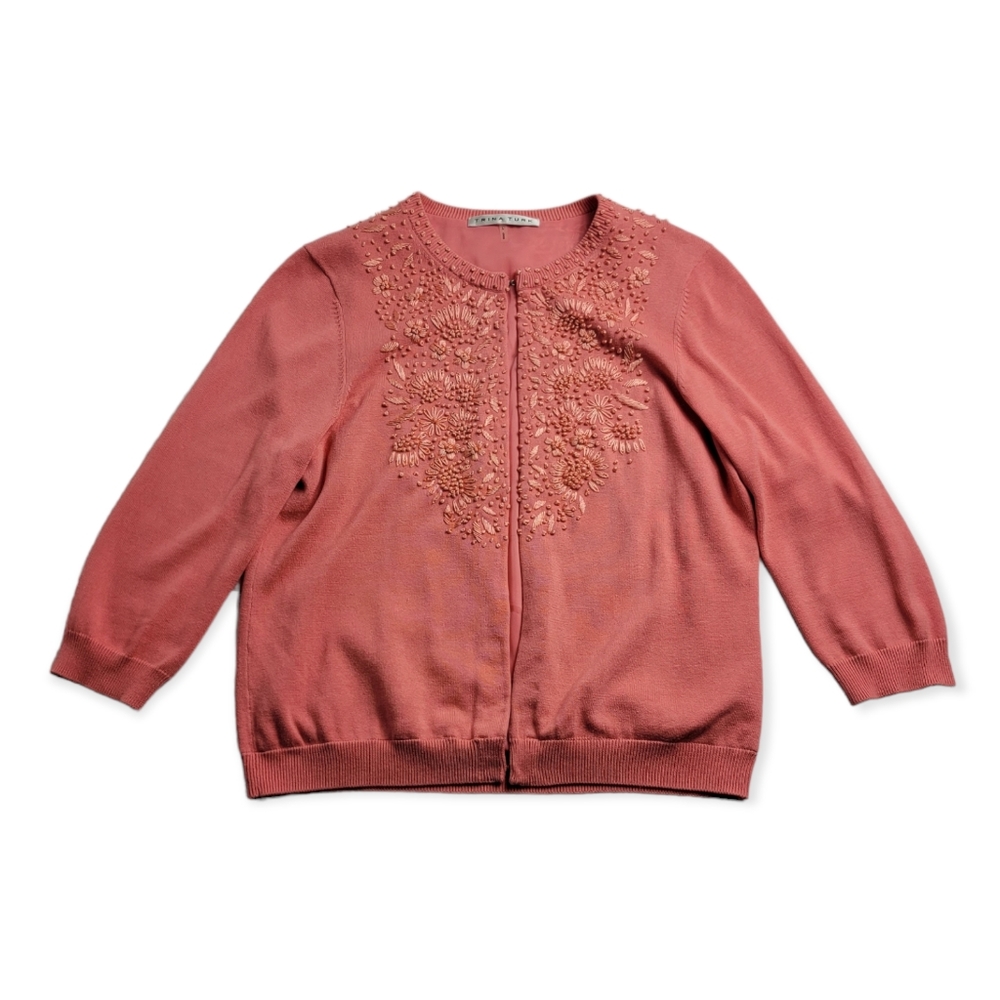 Trina Turk Embroidered Cardigan